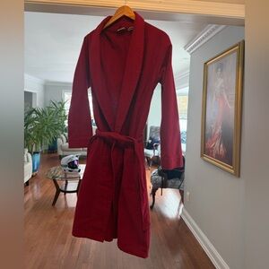 L.L. Bean Burgundy Flannel Robe